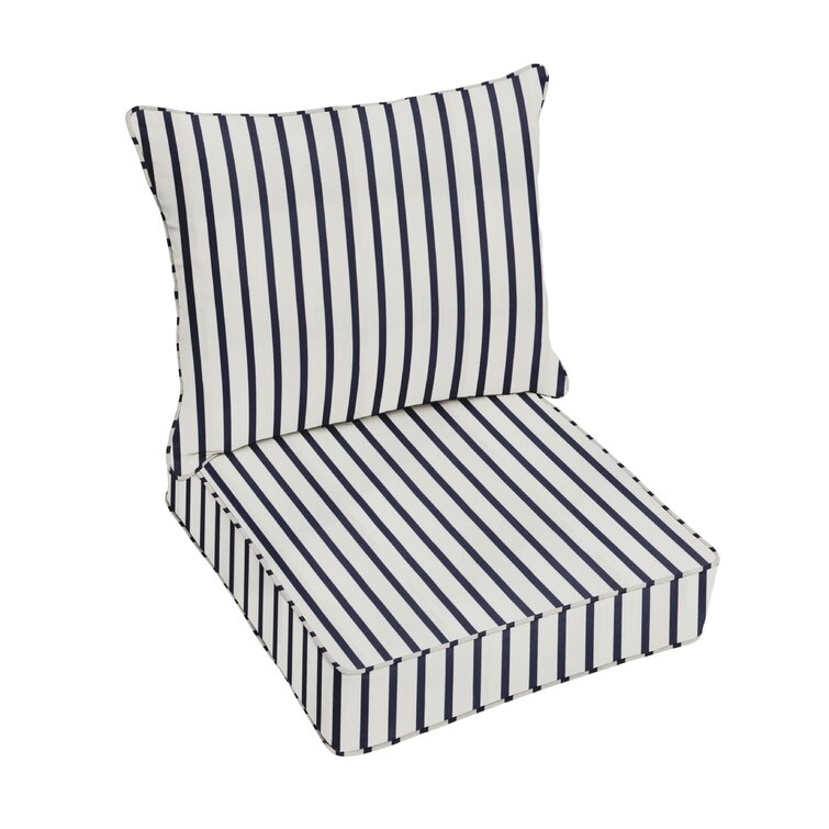 Striped lounge shop chair cushions